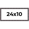 PosterPalooza | Panoramic Slim Profile Brown Picture Frame - UV Acrylic, Foam Board Backing, Hanging Hardware - 2 of 4