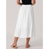 INSPIRE CHIC Women's Elastic Waist A Line Midi Skirts - 4 of 4