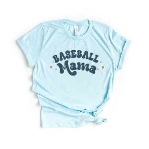 Simply Sage Market Women's Baseball Mama Stars Short Sleeve Graphic Tee - 1 of 4