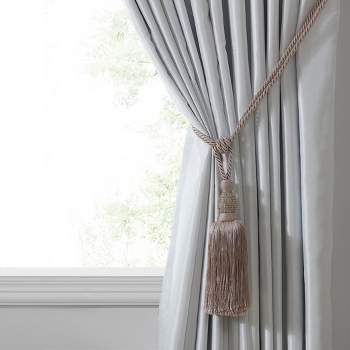 Julia Rhinestone Tassel Window Curtain Tieback - 26" - Elrene Home Fashions
