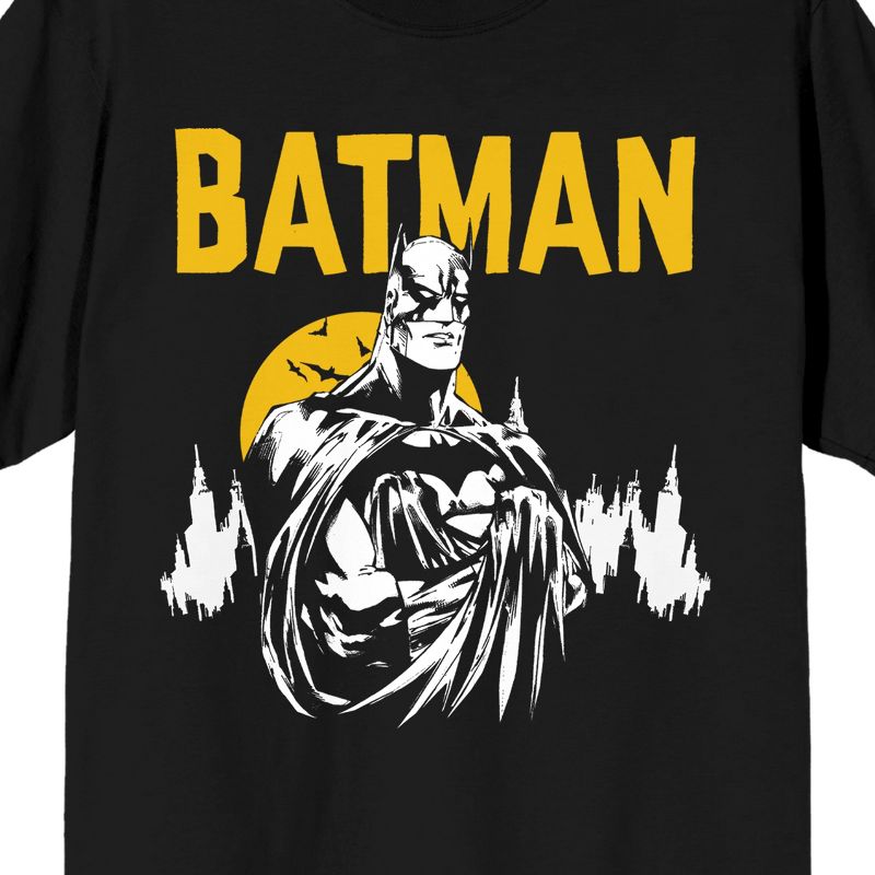 Batman Gotham City Men's Short Sleeve Shirt & Sleep Shorts Set, 3 of 6