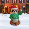 A Holiday Company 4ft Tall Sweater Sloth, 4 ft Tall, Multi - 3 of 4