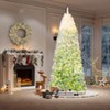 Prelit Ombre Christmas Tree with 230 LED Lights, Flocked Branches, Easy Setup - for Home, Office, Party Decor - 2 of 4