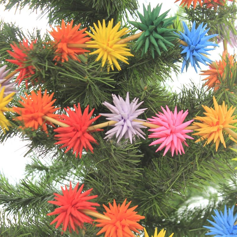 Cody Foster 61.0 Inch Starburst Multi Color Garland Origami Paper Folding Tree Garlands, 2 of 4