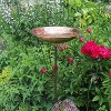 2.5" Hammered Copper Birdbath Bowl with Stake Polished Copper Plated - Achla Designs - 2 of 4