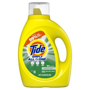 Tide Simply Liquid Laundry Detergent, Daybreak Fresh Scent, 64 Loads, 84 fl oz, All-In-One Detergent - 1 of 1