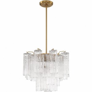 Crystorama Lighting Addis 4 - Light Chandelier in  Aged Brass - 1 of 4