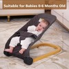 Grungis Ergonomic Baby Bouncer,Portable Foldable Baby Bouncer Seat with 3 Height Adjustments and Natural Vibrations for Babies 0-6 Months - 3 of 4
