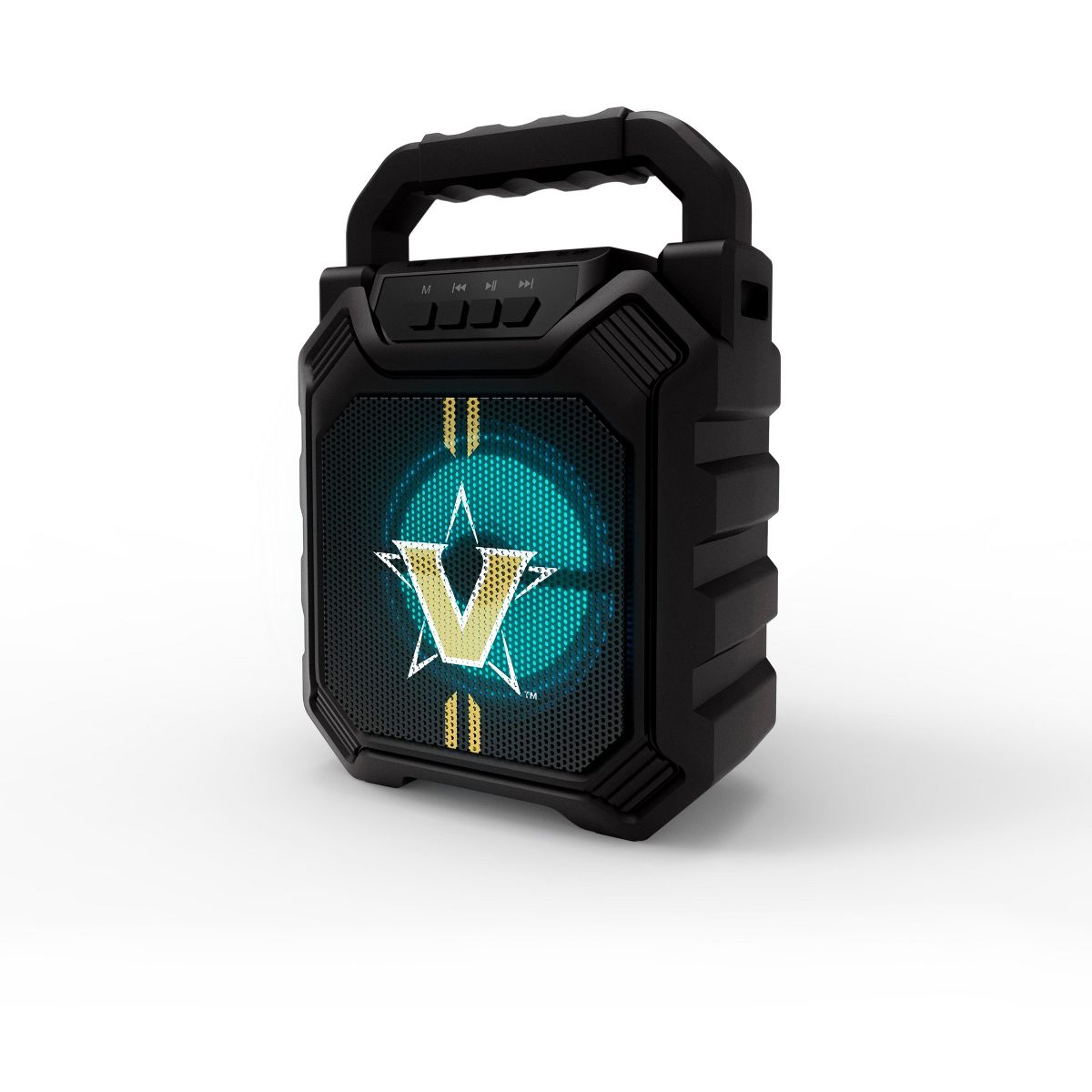 SOAR Collegiate LED ShockBox Wireless Bluetooth Speaker with FM radio- Vanderbilt Commodores