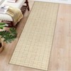 Washable Modern Plaid Printed Rug Non Slip Low Pile Rug Soft Contemporary Throw Floor Cover Foldable Indoor Carpet for Living Room Bedroom - 4 of 4