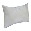 HomeRoots 16" X 24" Ivory Faux Leather Zippered Pillow - 4 of 4