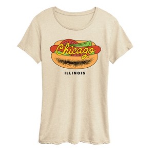 Women's - Instant Message - Chicago Dog Short Sleeve Graphic T-Shirt - 1 of 4