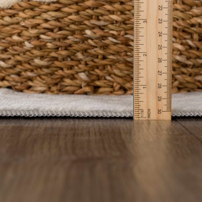 Gray and Beige Antelope Print Medium Pile Area Rug