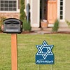 Big Dot of Happiness Happy Hanukkah - Outdoor Lawn Sign - Chanukah Holiday Party Yard Sign - 1 Piece - 2 of 4