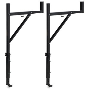Heavy Duty Truck Ladder Rack, Adjustable Steel Ladder Rack for Pickup 250LB Capacity - 1 of 4