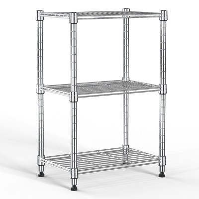 AndMakers 3 Tiers Steel Adjustable Household Shelving Unit (17.7 in. W x 26.3 in. H x 11.8 in. D)