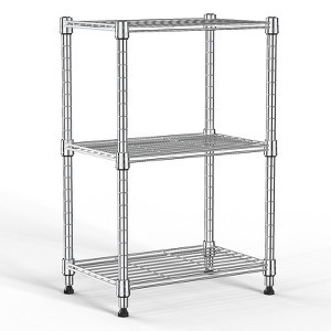 AndMakers 3 Tiers Steel Adjustable Household Shelving Unit (17.7 in. W x 26.3 in. H x 11.8 in. D) - 1 of 4