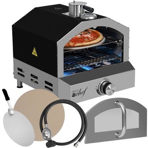 Deco Chef 2 in 1 Propane Gas Pizza Oven & Grill Portable w/ Pizza Stone & Peel - 1 of 4