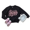 The Juniper Shop Sweet Heart With Heart Youth Graphic Sweatshirt - image 2 of 2