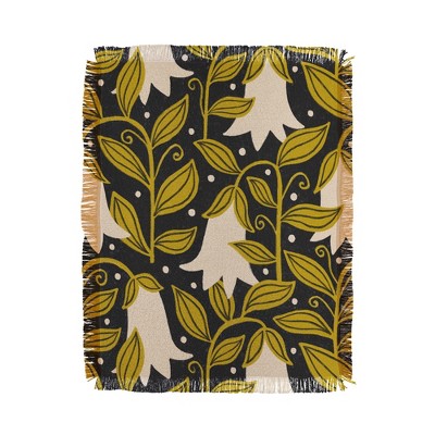 Alisa Galitsyna Hand Drawn Florals 56"x46" Woven Throw Blanket - Deny Designs