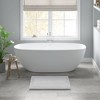MAYEERTY 20x30 100% Bath Rug Cotton Tufted Reversible, Super Absorbent & Machine Washable Bathroom Mat Perfect for Shower and Tub Use Gray 1pcs - 4 of 4