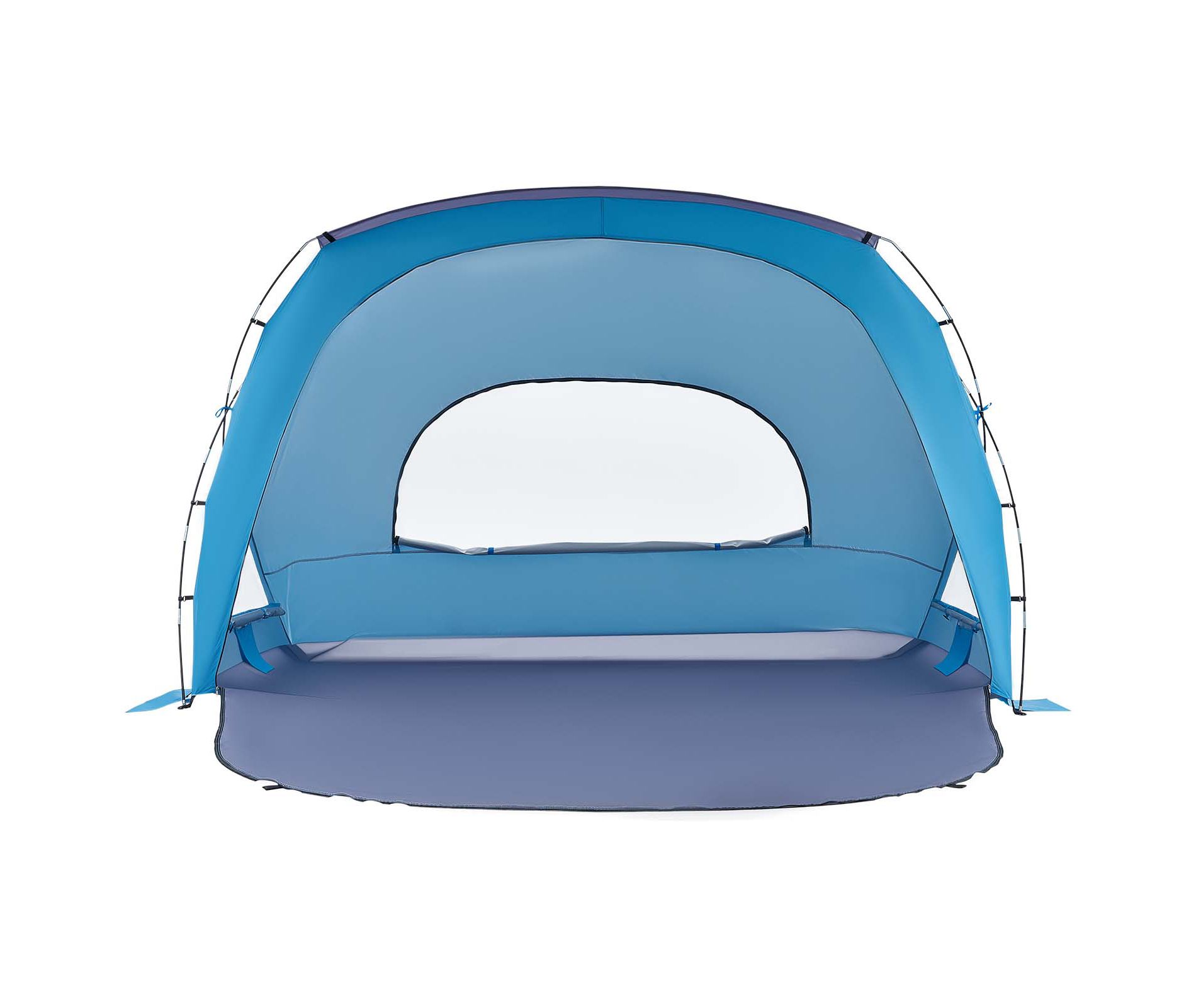 VEVOR Beach Tent Sun Shelter for 6 Person, UPF 50+ Protection, Portable Sun Shade Canopy with Carrying Bag & Sand Pockets, Lightweight,Blue
