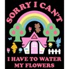 Girl's Nintendo Animal Crossing Sorry I Can't I Have to Water my Flowers Crop T-Shirt - 2 of 3