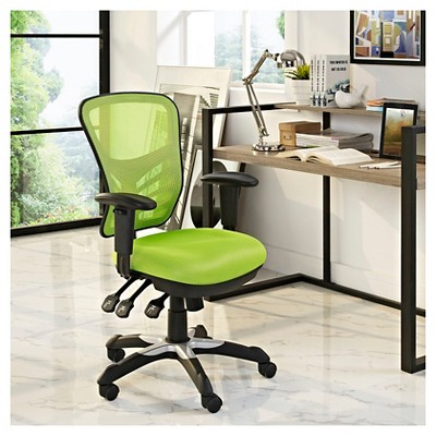 Green Mesh and Fabric Adjustable Task Office Chair