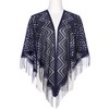 INSPIRE CHIC Shawls and Wraps for Evening Dresses Lace Mesh Fringe Scarves 1Pc - 2 of 4