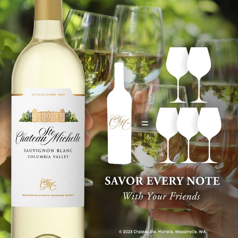 Chateau Ste. Michelle Sauvignon Blanc White Wine - 750ml Bottle, 4 of 8