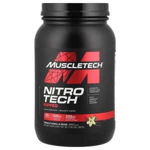 MuscleTech Nitro-Tech™ Ripped, Lean Protein + Weight Loss, French Vanilla Bean, 2 lbs (907 g) - 1 of 2