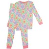 RuffleButts SoftSnooze Big Girls Ruffle Long Sleeve Pajama Set - 2 of 4