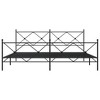vidaXL King-Size Metal Bed Frame with Headboard/Footboard - Black, 81.5"x78"x35.6", Steel Construction, Extra Underbed Storage - 3 of 4