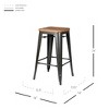 New Pacific Direct Metropolis Backless Counter Stool,Set of 4 - image 3 of 4