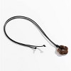 Y2K Acrylic Flower Necklace - Colorful Pendant on Black Leather Cord - 4 of 4