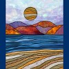 Boy's Design By Humans Beach Landscape Stain Glass By Maryedenoa T-Shirt - 2 of 4