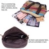 Canvas Handbag Multi-Color Striped Lattice Cross Body Shoulder Purse Bag Tote-Handbag - 3 of 4