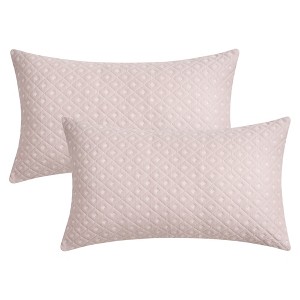 REGALWOVEN Geometric Pattern Soft Cozy Throw Pillow Covers for Living Room Sofa Home Decor 2 Pcs - 1 of 4