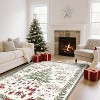 Christmas Area Rugs for Living Room Bedroom Xmas Snow Scene Festival Winter Decorations Rugs Soft Foldable Accent Rug - 3 of 4