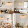 POWLIG 19.68-in 3-Light Gold Modern Dimmable Bathroom Vanity Light with Cylindrical Glass Shade - 3 of 4