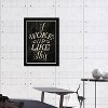 13" x 19" I Woke Up Like This Motivational Quotes Framed Wall Art Black - Hatcher and Ethan: Modern Style, Digital Typography, Vertical Layout - 4 of 4