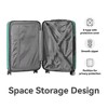 NAYSAYE Luggage ABS Hardshell 3 Piece Set with TSA Lock and Spinner Wheels for Travel, Green, 21.06"*11.42"*30.12" - 4 of 4