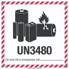 KOVOT - 500 Labels - 4"x4" (Class 9) - UN3480 Lithium Ion Battery - Warning Labels Hazardous Material D.O.T. Dangerous Goods Adhesive Stickers - 2 of 3