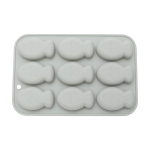 Unique Bargains Candy Mould 9-Cavity Fish Shape Candy Mould Hand Wash 6.61"x4.37"x0.63" 1 Pc - 1 of 4