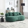 SYFERLORY COOLMORE Bean Bag sofa Lazy Sofa Durable Comfort Lounger High Back Bean Bag Chair Emerald - 3 of 4