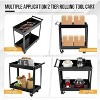 2 Tier Metal Utility Cart,330 Lbs Metal Heavy Duty Collapsible Utility Cart On Wheels,for Mechanic, Garage,Workshop, Warehouse & Repair Shop - 4 of 4