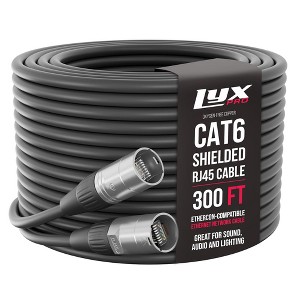 LyxPro Shielded CAT6 Ethercon Cable, Male to Male, Pro Audio & Lighting RJ45 Cable - 1 of 4