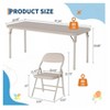 Nasitip Kids Folding Table, Toddlers Children's Activity Table for Dining Room, Daycare, Classrooms - 3 of 4
