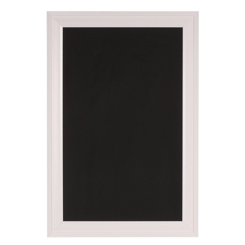 Photos - Dry Erase Board / Flipchart 27.5" x 18.5" Bosc Framed Magnetic Chalkboard White - DesignOvation