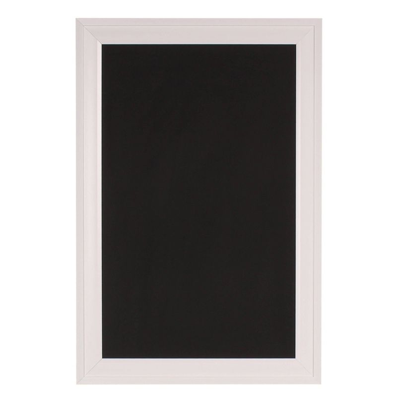 27.5&#34; x 18.5&#34; Bosc Framed Magnetic Chalkboard White - DesignOvation, 1 of 9